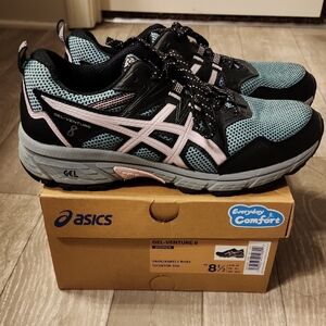 ASICS Women's Gel-Venture 8 Teal and Pink Athletic Shoes